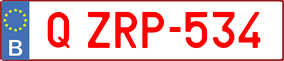 Trailer License Plate